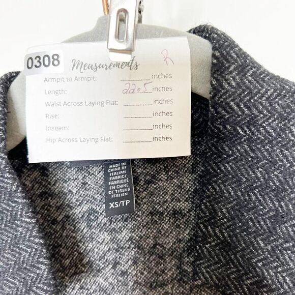 Eileen Fisher Wool Blend Jacket Gray Long Sleeve Collared Open Front Size XS - Picture 5 of 5